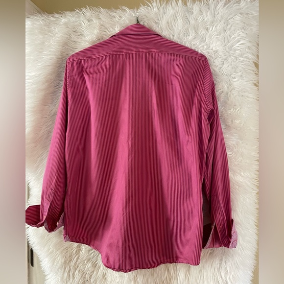 Robert Graham Mens Fitted Button Down Long Sleeve Shirt-Size 42/16.5-Small size - Picture 12 of 13